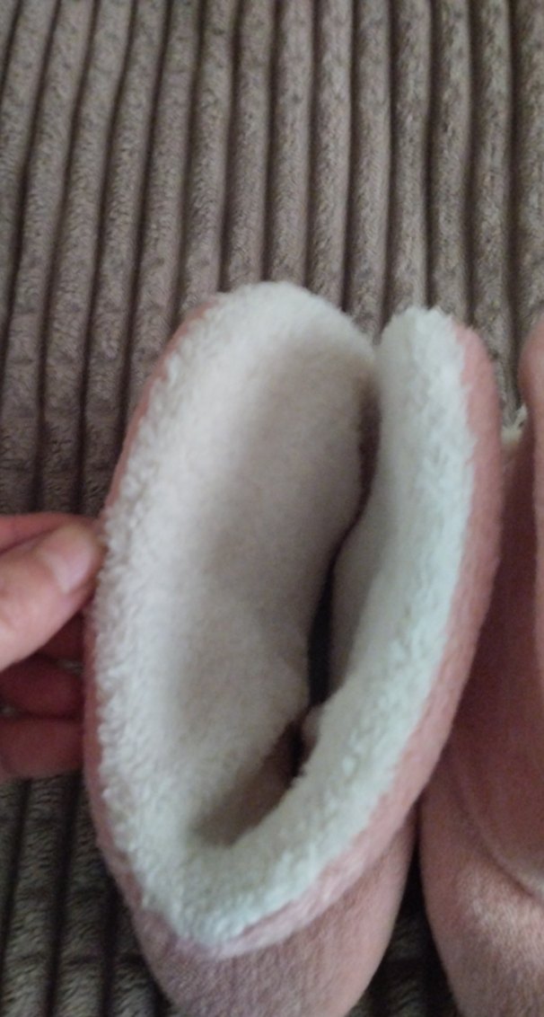 Kızlar için Pembe Sıcak Peluş Ev Terliği - Görsel 4