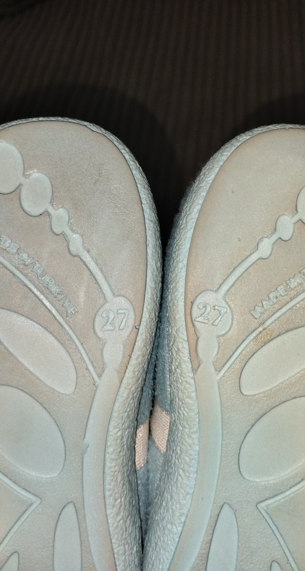 Kız Çocuk Mavi Baskılı Tokalı Babet - Görsel 3