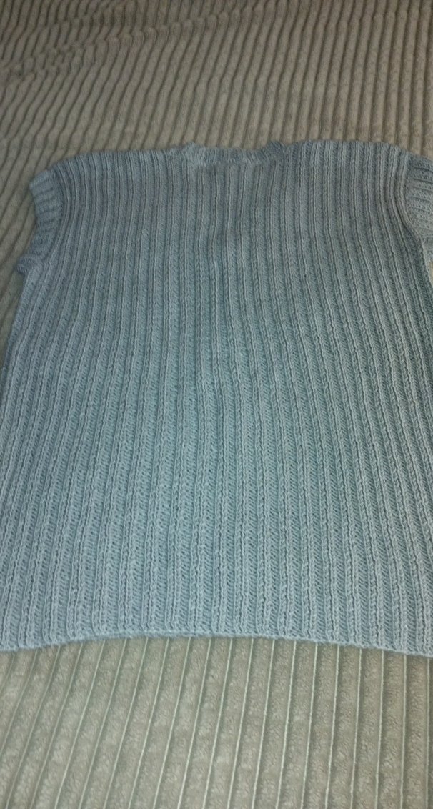 Gri V Yakalı Örgü unisex Süveter - Görsel 4