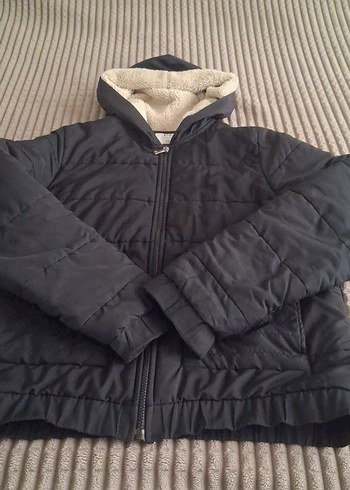 unisex Siyah Kapüşonlu Mont - Görsel 2