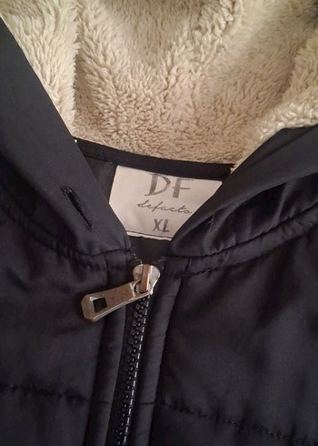 unisex Siyah Kapüşonlu Mont - Görsel 3