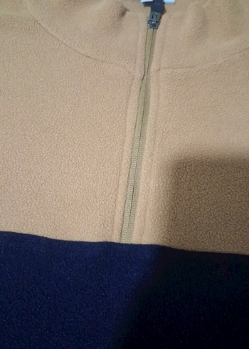 Yarım Fermuarlı Kahverengi Lacivert Erkek Sweatshirt - Görsel 3