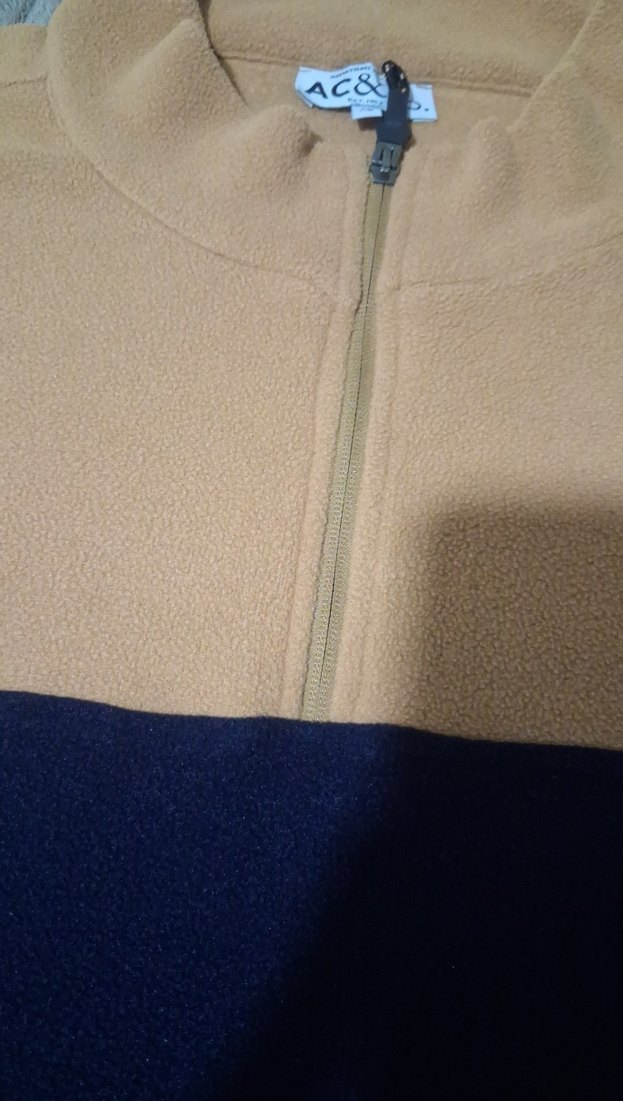 Yarım Fermuarlı Kahverengi Lacivert Erkek Sweatshirt - Görsel 3