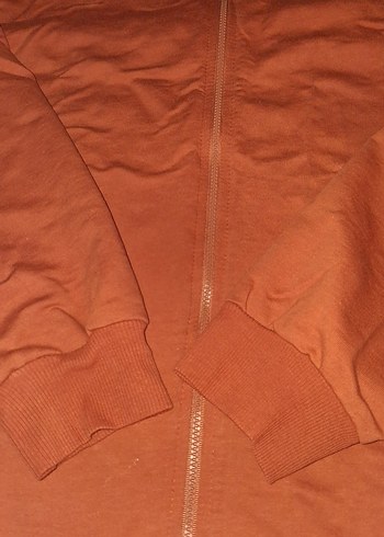 Kremit rengi Kapüşonlu Fermuarlı Kadın tunik - Görsel 6