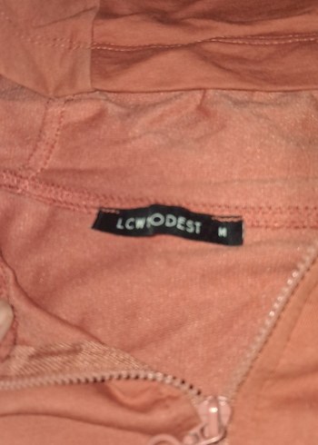 Kremit rengi Kapüşonlu Fermuarlı Kadın tunik - Görsel 4