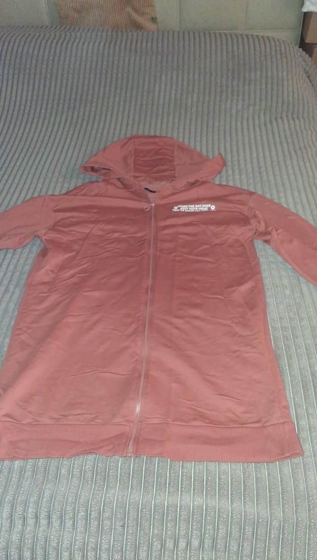 Kremit rengi Kapüşonlu Fermuarlı Kadın tunik - Görsel 2