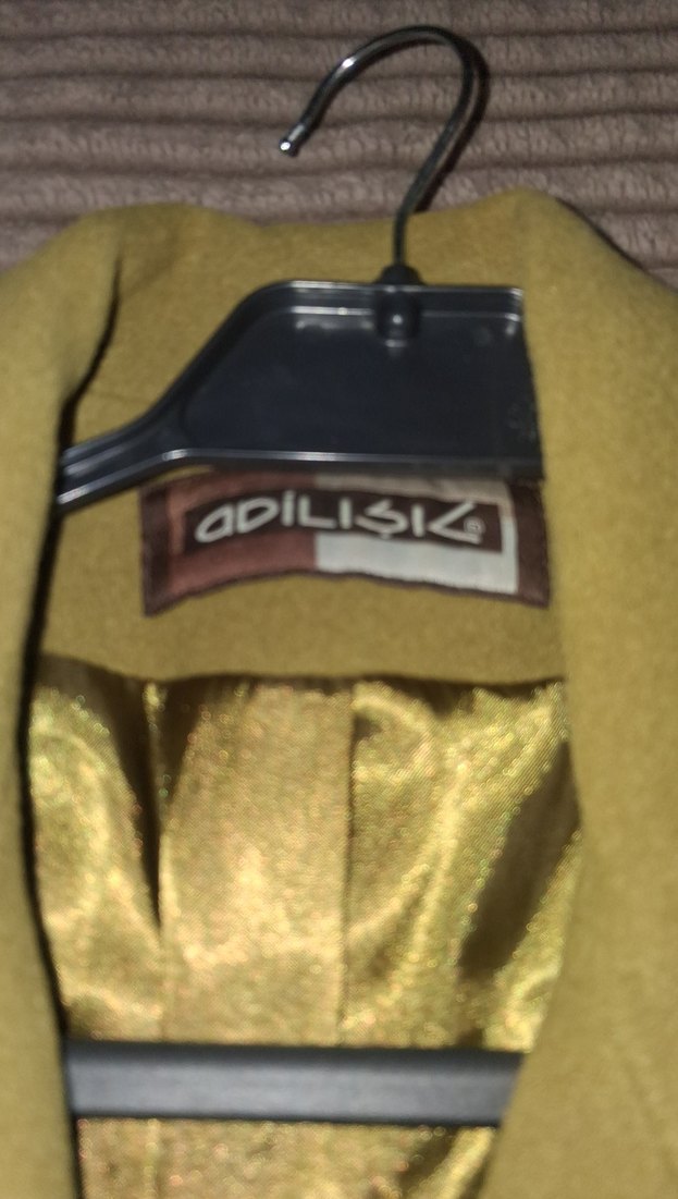 Düğmeli Midi Haki Kadın Kaban - Görsel 4