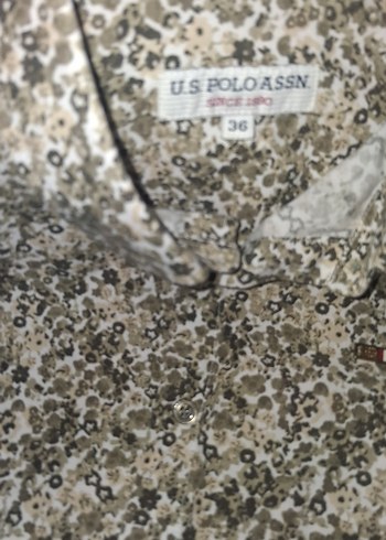 Gri Desenli Uzun Kollu Keten Gömlek - Görsel 3