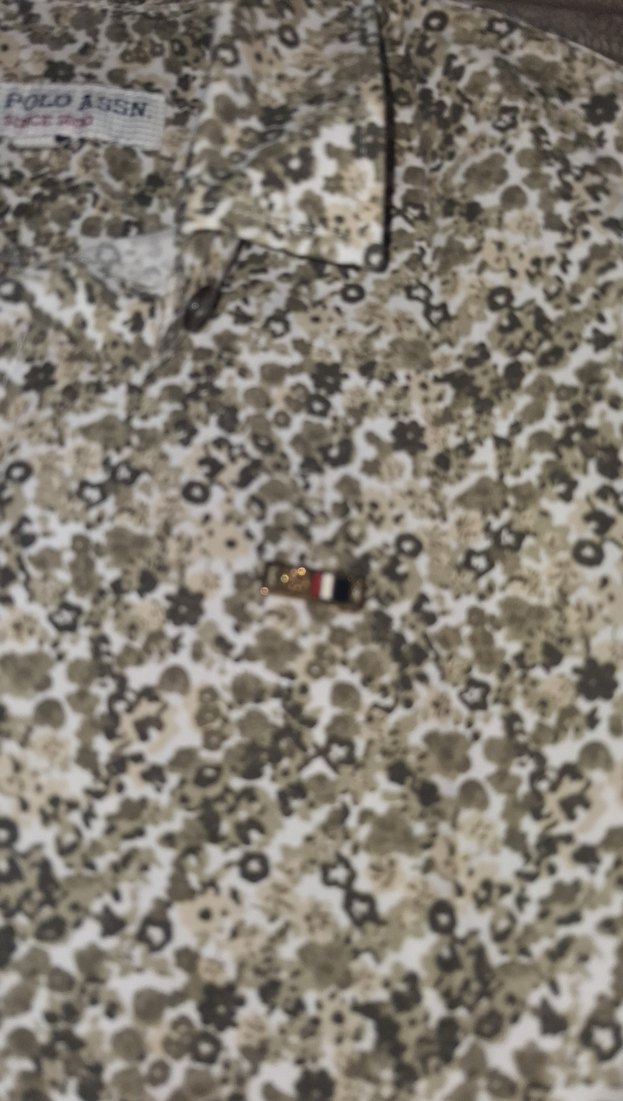 Gri Desenli Uzun Kollu Keten Gömlek - Görsel 4