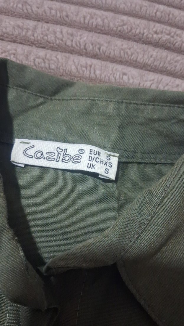 Kadın Uzun Kollu Düğmeli Keten tunik Gömlek - Görsel 3