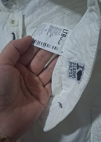 Kadın beyaz Kemerli Bol Kesim Midi Pantolon - Görsel 5