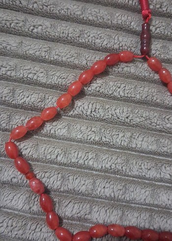 Renkli Kırmızı Erkek Tesbih - Görsel 3