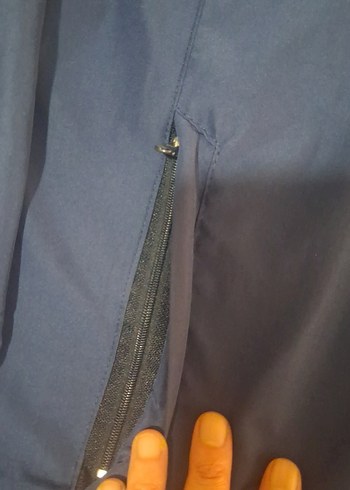 lacivert Kapüşonlu Fermuarlı unisex mevsimlik mont - Görsel 6