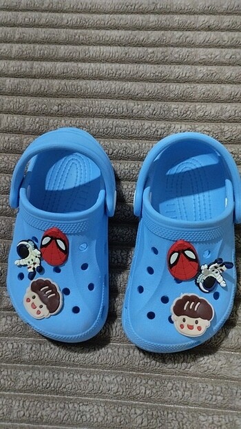 24 Beden mavi Renk Erkek çocuk cros terlik
