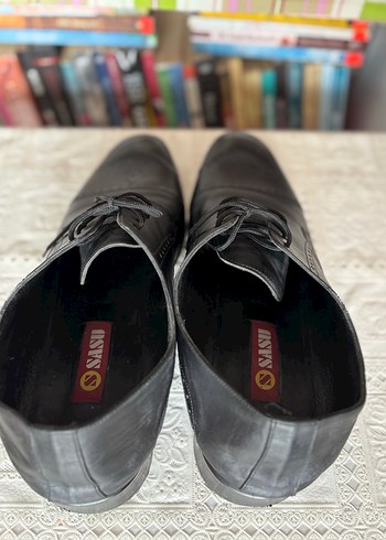 Düğmeli Siyah Klasik Erkek Ayakkabı - Görsel 3