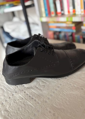 Düğmeli Siyah Klasik Erkek Ayakkabı - Görsel 5