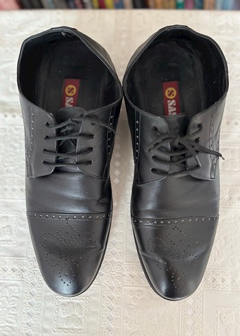 Düğmeli Siyah Klasik Erkek Ayakkabı - Görsel 2