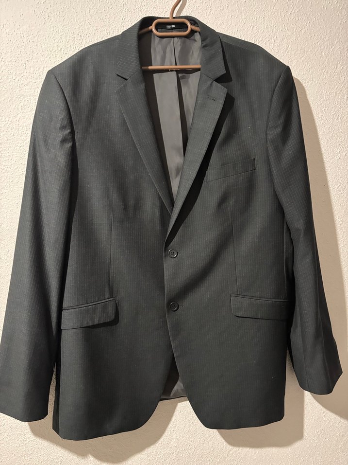 Gri Erkek Ofis Takım Elbise Ceket - Görsel 2