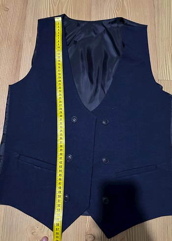 Düğmeli Lacivert Erkek Yelek - Görsel 3