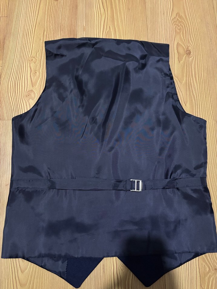 Düğmeli Lacivert Erkek Yelek - Görsel 5