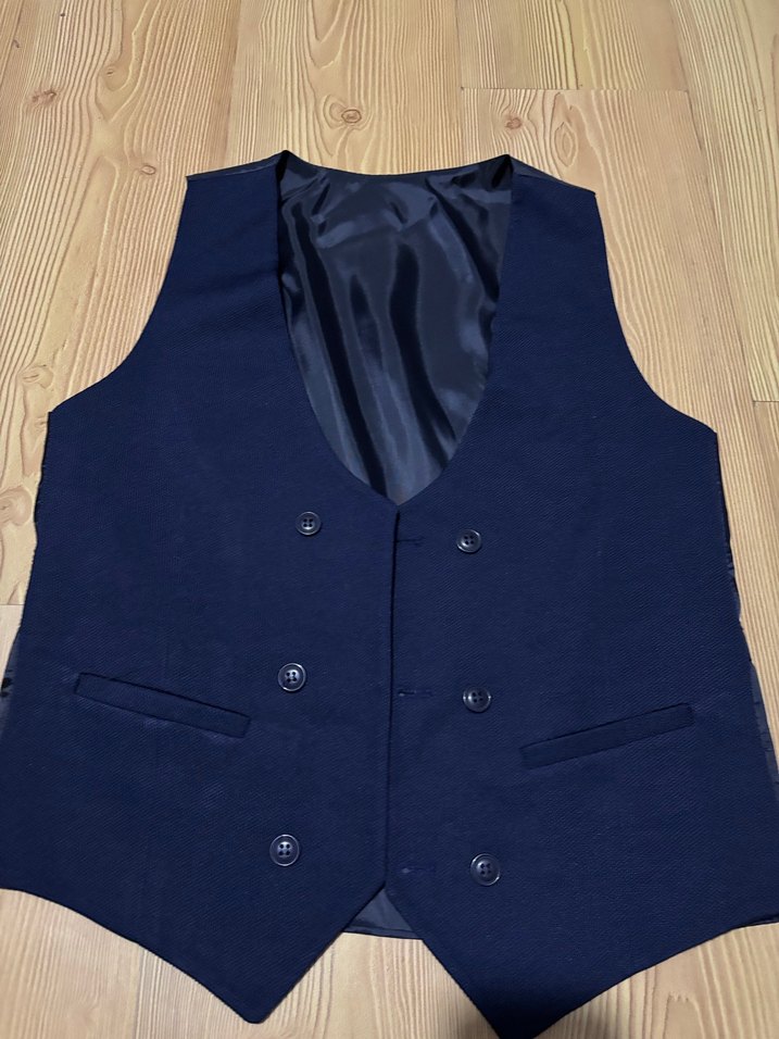 Düğmeli Lacivert Erkek Yelek - Görsel 2