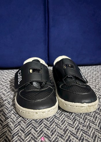 Erkek Çocuk Siyah Cırtlı Spor Ayakkabı - Görsel 3