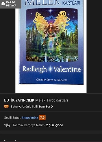 melek Tarot kartları 