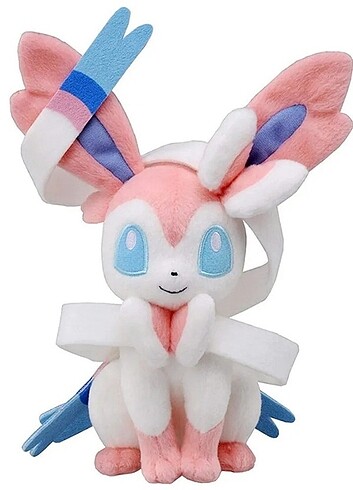 Slyveon evee evrimi Pokemon peluş oyuncak figür 18cm