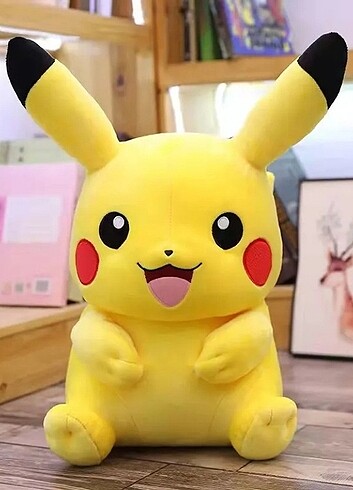 Beden Renk Pikachu 30cm Pokemon peluş oyuncak figür orjinal