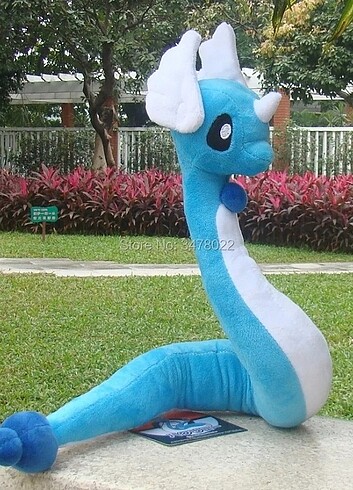 Beden Renk Dragonair 65cm Pokemon peluş oyuncak figür 2 adet
