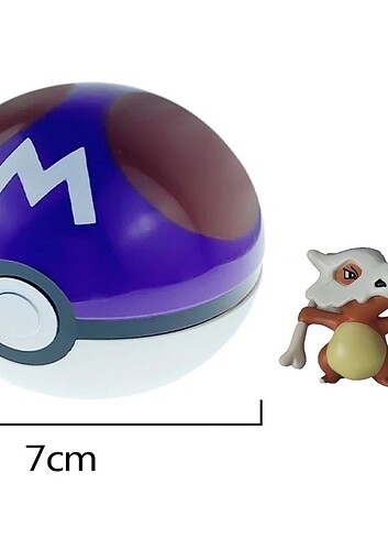  Beden 1 Pokeball ve 1 adet 4cm figür 