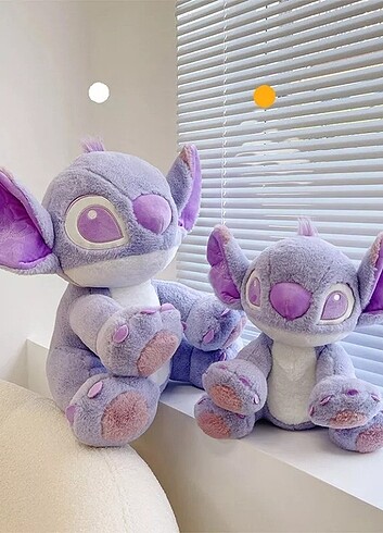 Diğer Stitch mor renk 35cm peluş oyuncak figür 