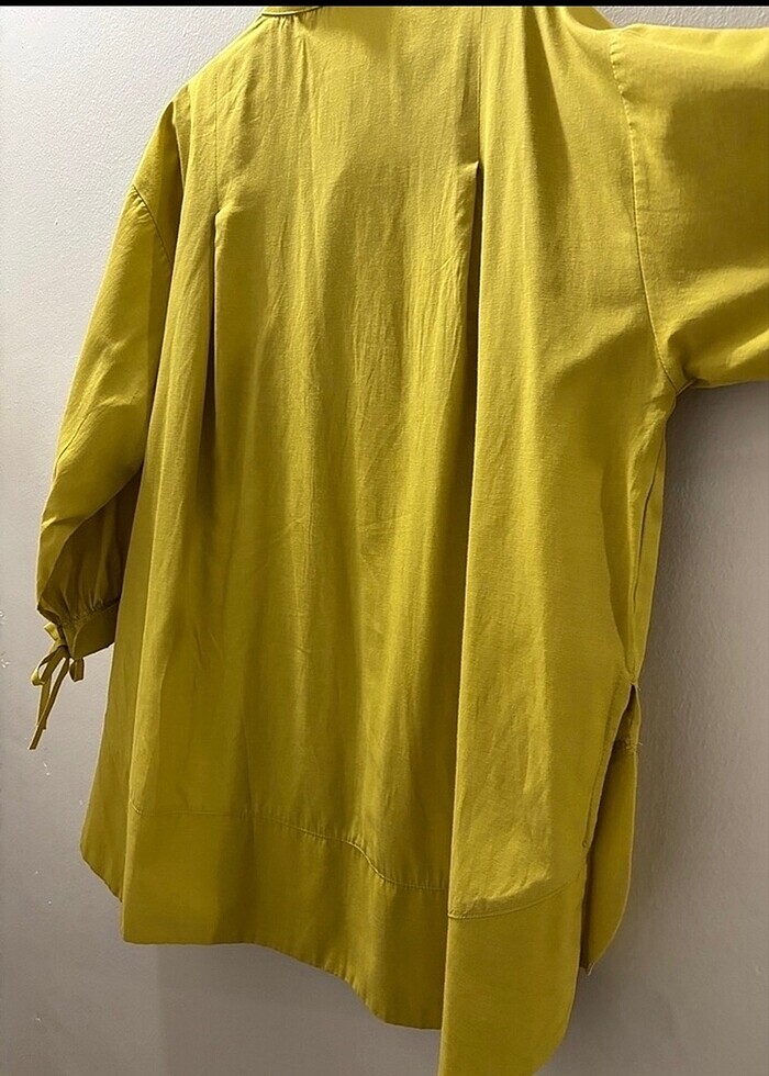 Kadın yağ yeşili tunik - Görsel 4