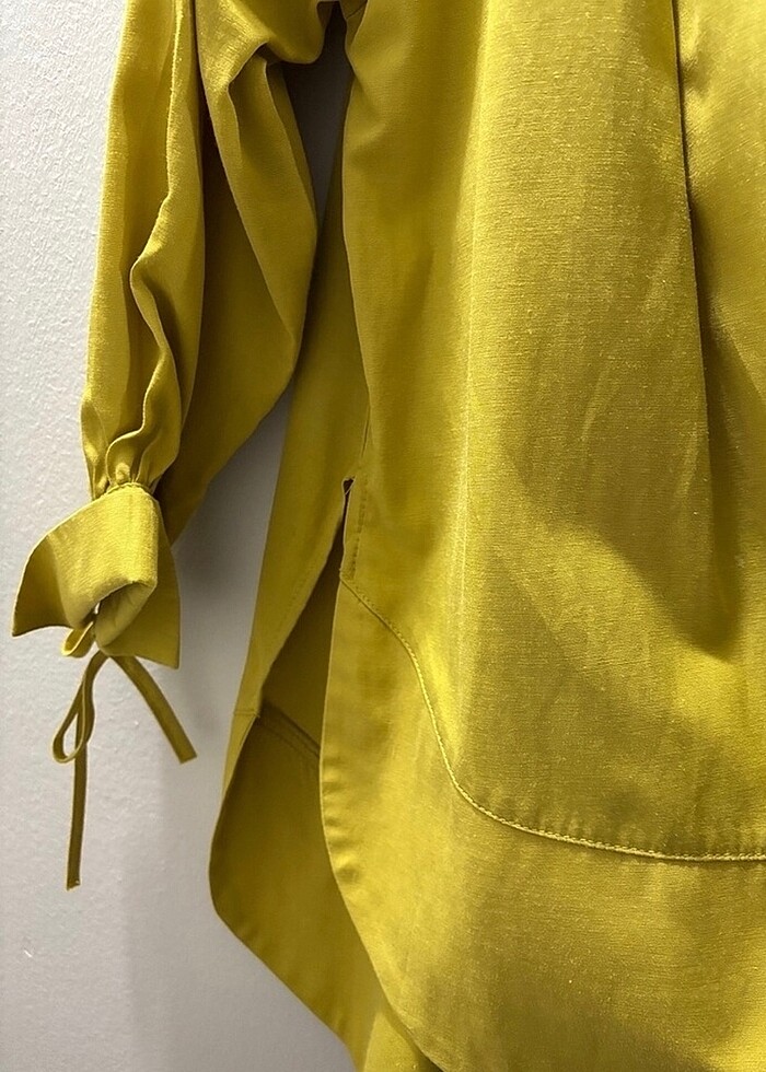 Kadın yağ yeşili tunik - Görsel 3