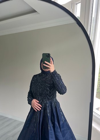 Abiye Uzun Siyah Drapeli Gotik Abiye