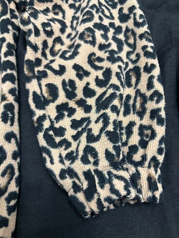 l Beden camel Renk Leopar desen kazak
