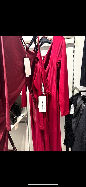 xl Beden bordo Renk Bordo elbise