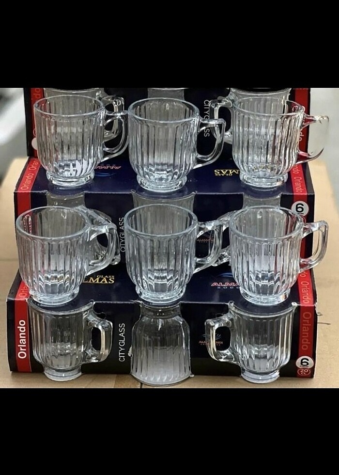 6 adet elysia model kulplu bardak - Görsel 2