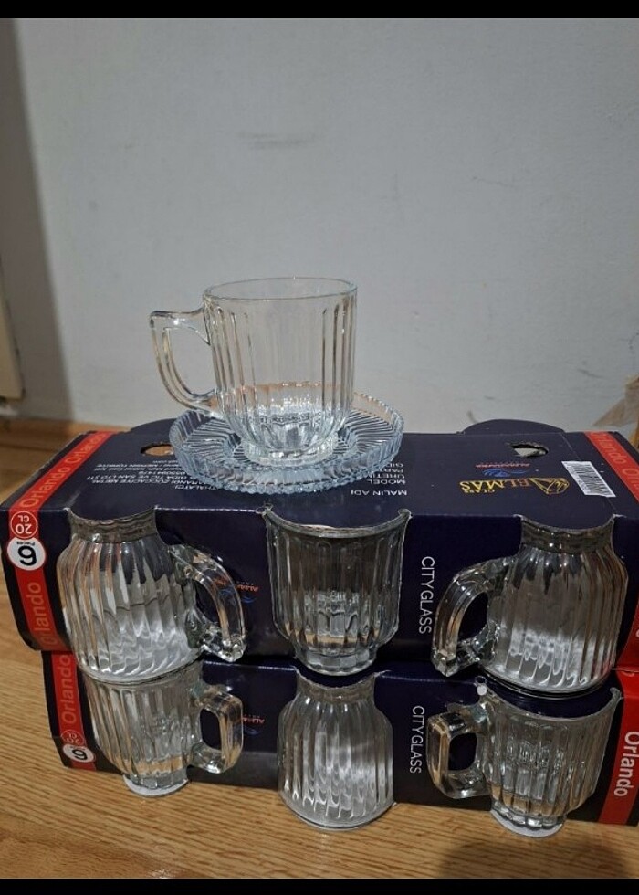 6 adet elysia model kulplu bardak - Görsel 4