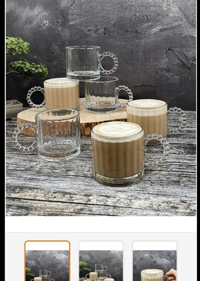 3lu boncuklu kupa - Görsel 3