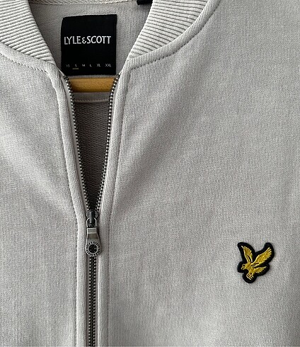 s Beden gri Renk Lyle & Scott Bomber Hırka