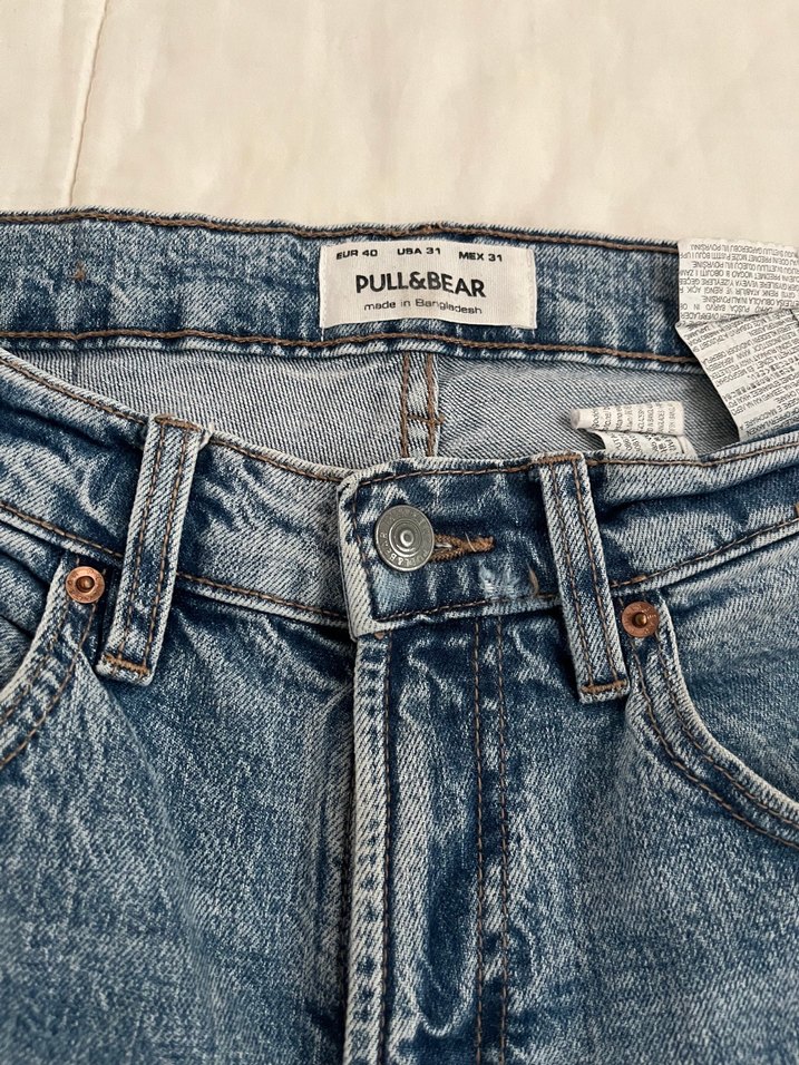 PULL&BEAR Açık Mavi Denim Jean — görsel 3/3