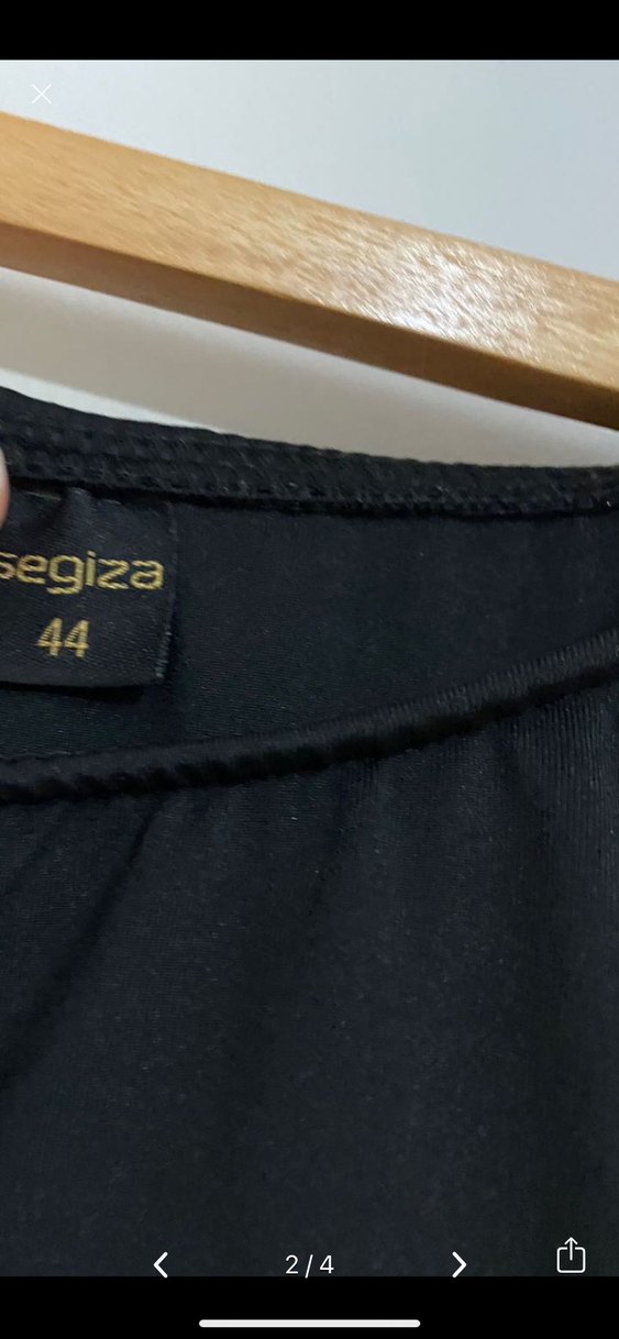 Siyah Fırfırlı Kolsuz Eteklı Mayı - Görsel 2