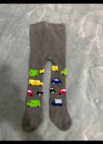 Erkek Çocuk Gri Desenli Çorap Seti - Görsel 3