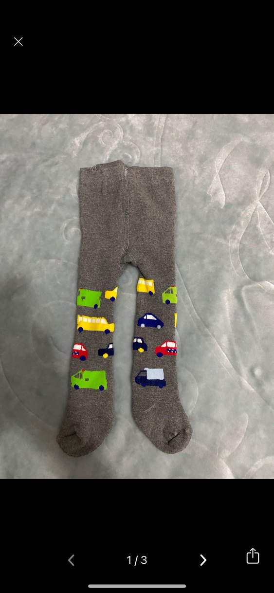 Erkek Çocuk Gri Desenli Çorap Seti - Görsel 3