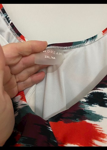 Kadın Çok Renkli Bağlamalı Mayo - Görsel 2