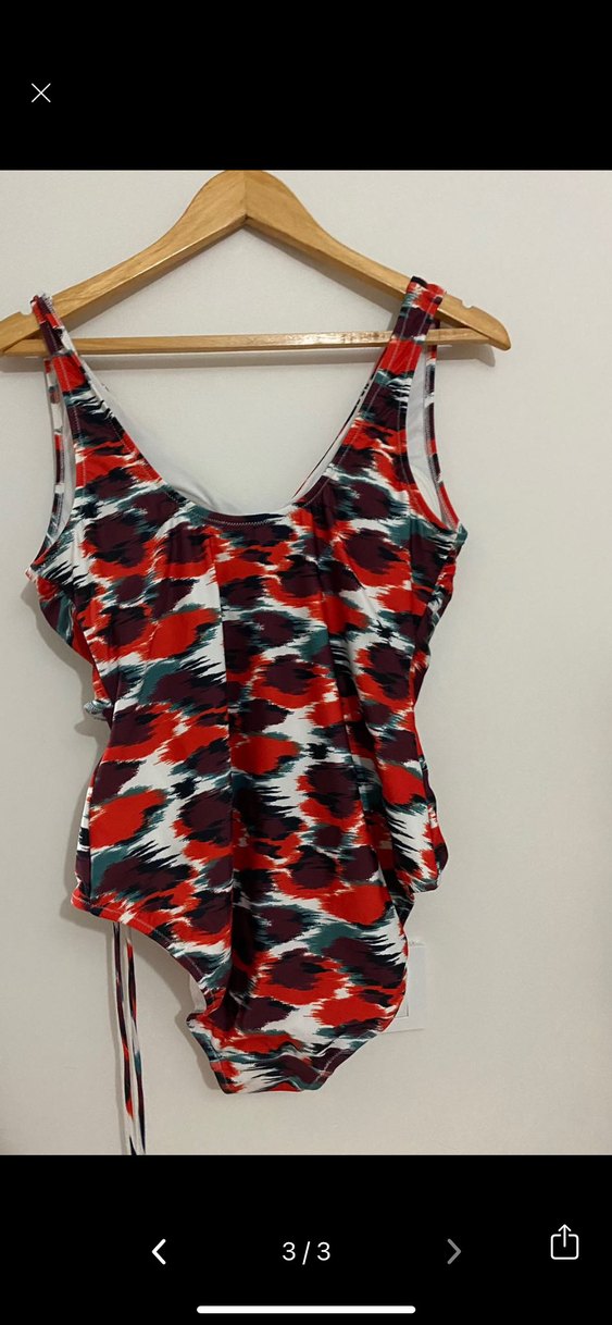 Kadın Çok Renkli Bağlamalı Mayo - Görsel 3