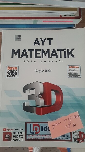 3d yayınları ayt matematik soru bankası