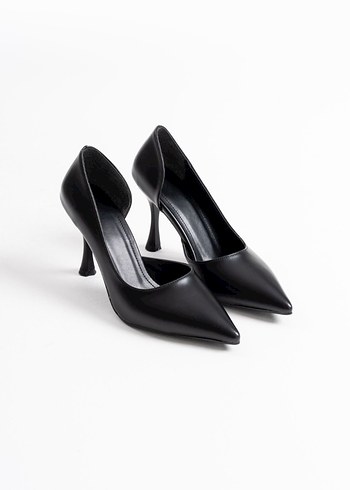 Siyah Modern Klasik Stiletto - Görsel 3