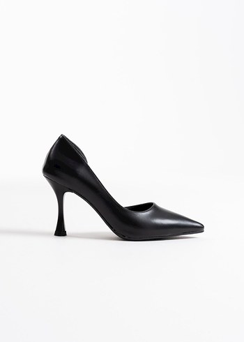 Siyah Modern Klasik Stiletto - Görsel 5